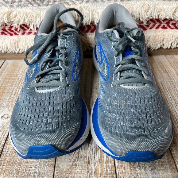 Brooks Glycerin 19 Mens Size12.5 Running Shoes Gray Blue Athletic Sneakers Gym - Picture 8 of 10